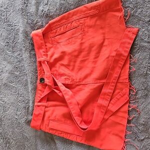 BDG Urban Outfitters XL Red Denim Skirt With Matching Belt